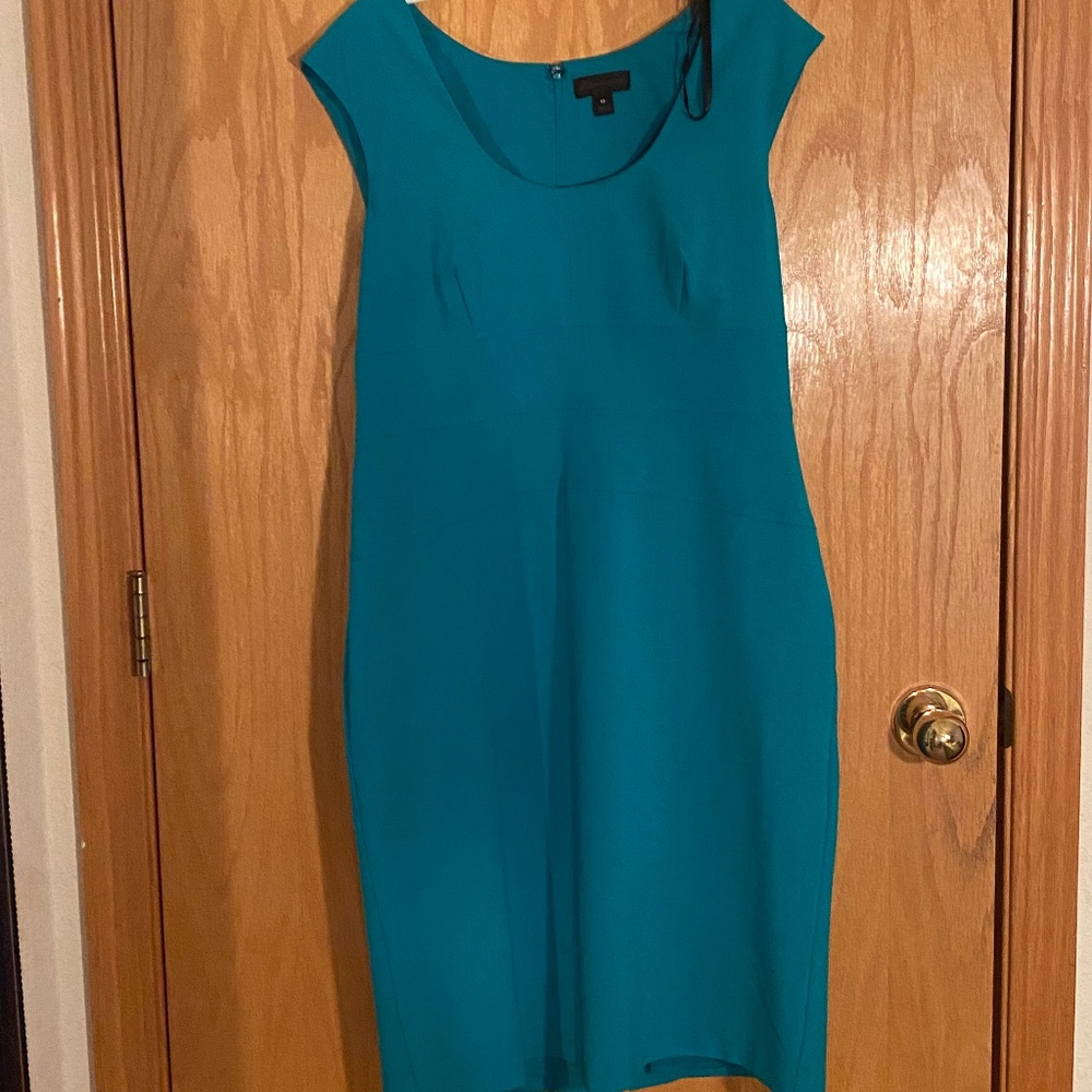 Simple Aqua Blue Formal Dress